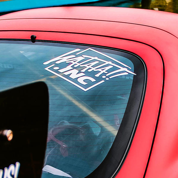 Sticker WATATA Square Blanc