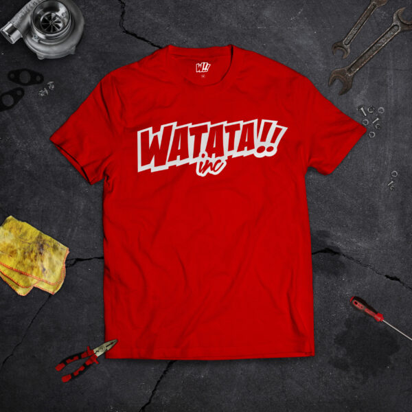 TEE-SHIRT WATATA BRAINLESS ROUGE