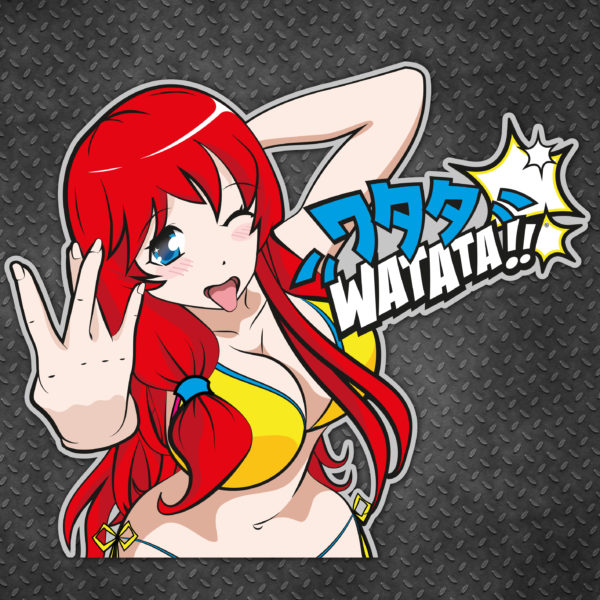 Sticker WATATA Itasha Rouge