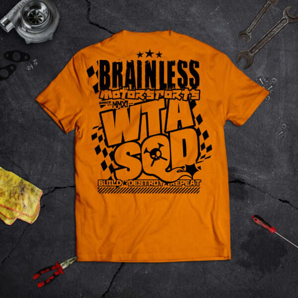 TEE-SHIRT WATATA BRAINLESS 2 ORANGE