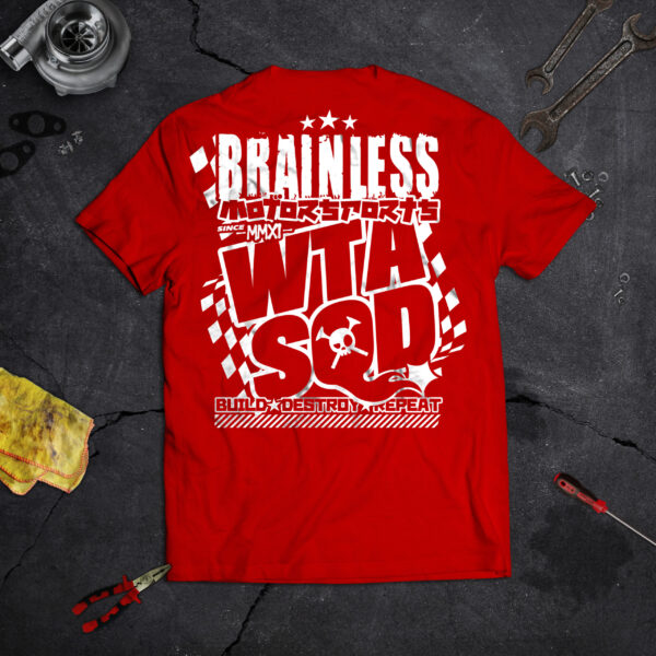 TEE-SHIRT WATATA BRAINLESS 2 ROUGE