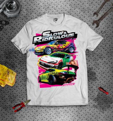 Tee-shirt WATATA Fast and Furious Auto Tuning Slow and Furious